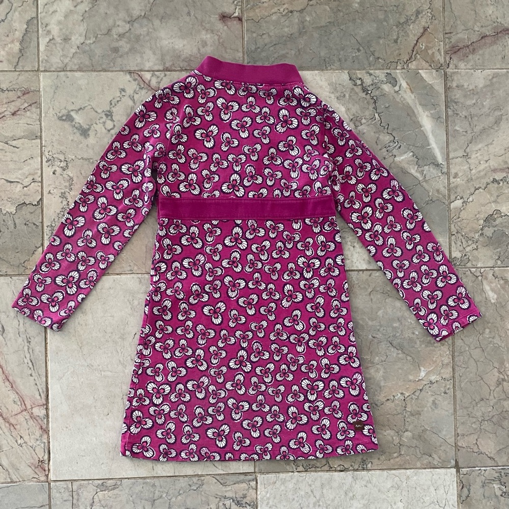 Tea Collection of Two Fuchsia Size 5 Floral Dresses Both in Excellent Condition - Picture 9 of 15